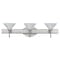Besa Lighting Kona Vanity, Marble, Satin Nickel Finish, 3x40W Halogen 3SW-117652-SN - alternate 1